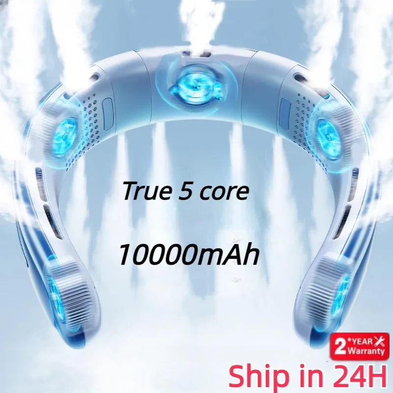 Portable Rechargeable Neck Fan